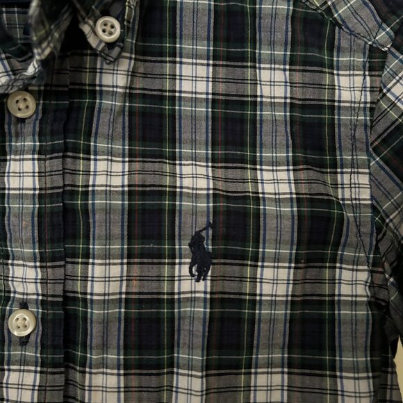 Boy's Ralph Lauren Classic Tartan Button Down, Size 2/2T - Picture 2 of 4